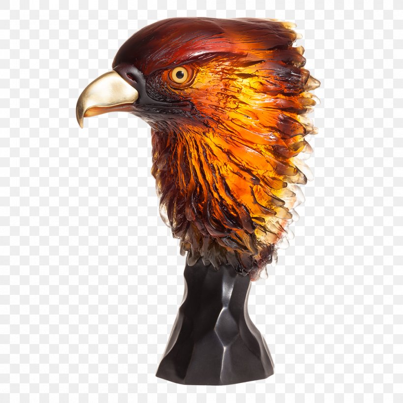 Golden Eagle Daum Sculpture Bird, PNG, 1000x1000px, Eagle, Art, Art Deco, Beak, Bird Download Free