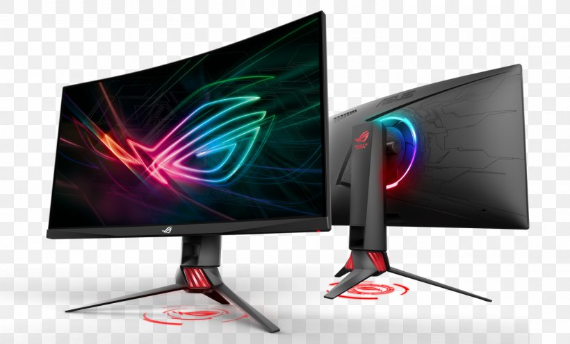 ASUS ROG Strix Computer Monitors Republic Of Gamers Graphics Cards & Video Adapters, PNG, 1500x909px, Asus Rog Strix, Asus, Computer Monitor, Computer Monitor Accessory, Computer Monitors Download Free