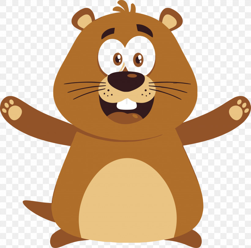 Groundhog Day Happy Groundhog Day Groundhog, PNG, 3000x2960px, Groundhog Day, Animation, Beaver, Brown Bear, Cartoon Download Free