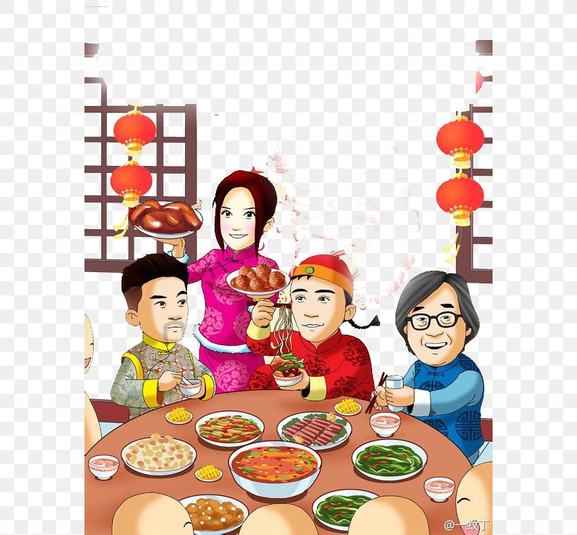 Reunion Dinner Chinese New Year New Years Eve, PNG, 580x761px, Reunion Dinner, Child, Chinese New Year, Cook, Cuisine Download Free
