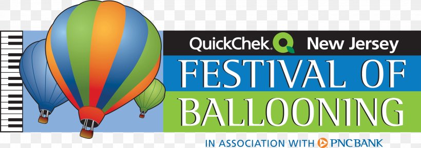 The QuickChek New Jersey Festival Of Ballooning Solberg–Hunterdon Airport Quick Chek New Jersey Festival Of Ballooning Hot Air Balloon White House Station, PNG, 3000x1059px, Hot Air Balloon, Advertising, Balloon, Banner, Brand Download Free
