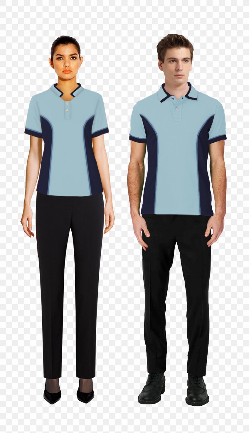 T-shirt Front Office Uniform Sleeve Business, PNG, 921x1601px, Tshirt, Blue, Business, Clothing, Collar Download Free