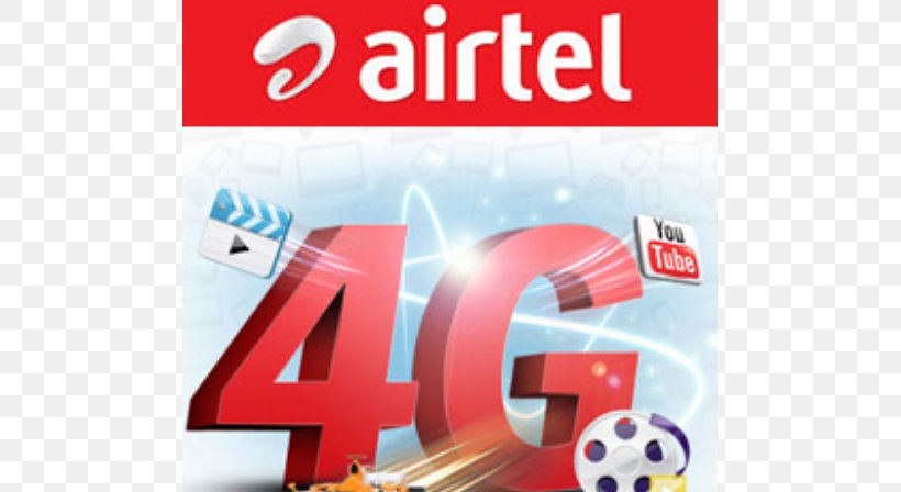 Bharti Airtel Telecommunication 4G 3G Subscriber Identity Module, PNG, 638x448px, Bharti Airtel, Advertising, Airtel Broadband Services, Banner, Brand Download Free