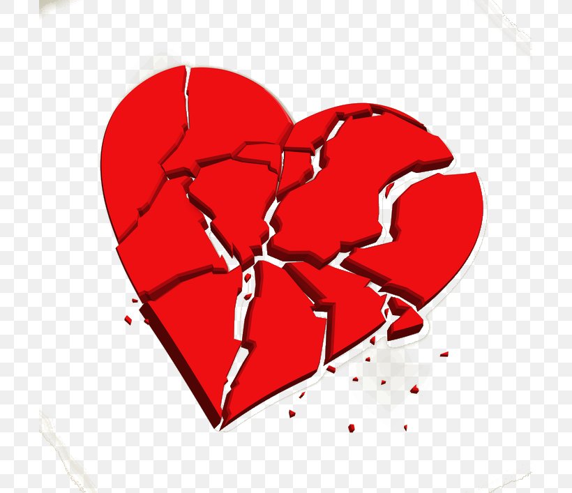 Broken Heart Love Drawing, PNG, 707x707px, Watercolor, Cartoon, Flower, Frame, Heart Download Free
