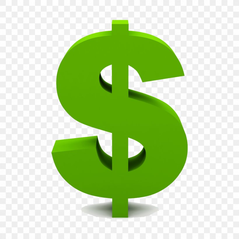 Dollar Sign United States Dollar Clip Art, PNG, 1000x1000px, Dollar Sign, Currency, Currency Symbol, Dollar, Green Download Free