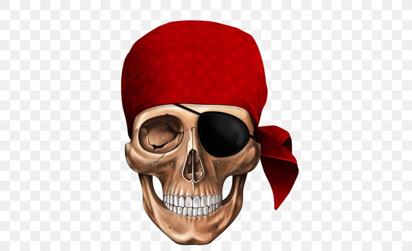 Human Skull Symbolism Piracy Jolly Roger, PNG, 500x500px, Skull, Bone, Eyewear, Headgear, Human Skull Download Free