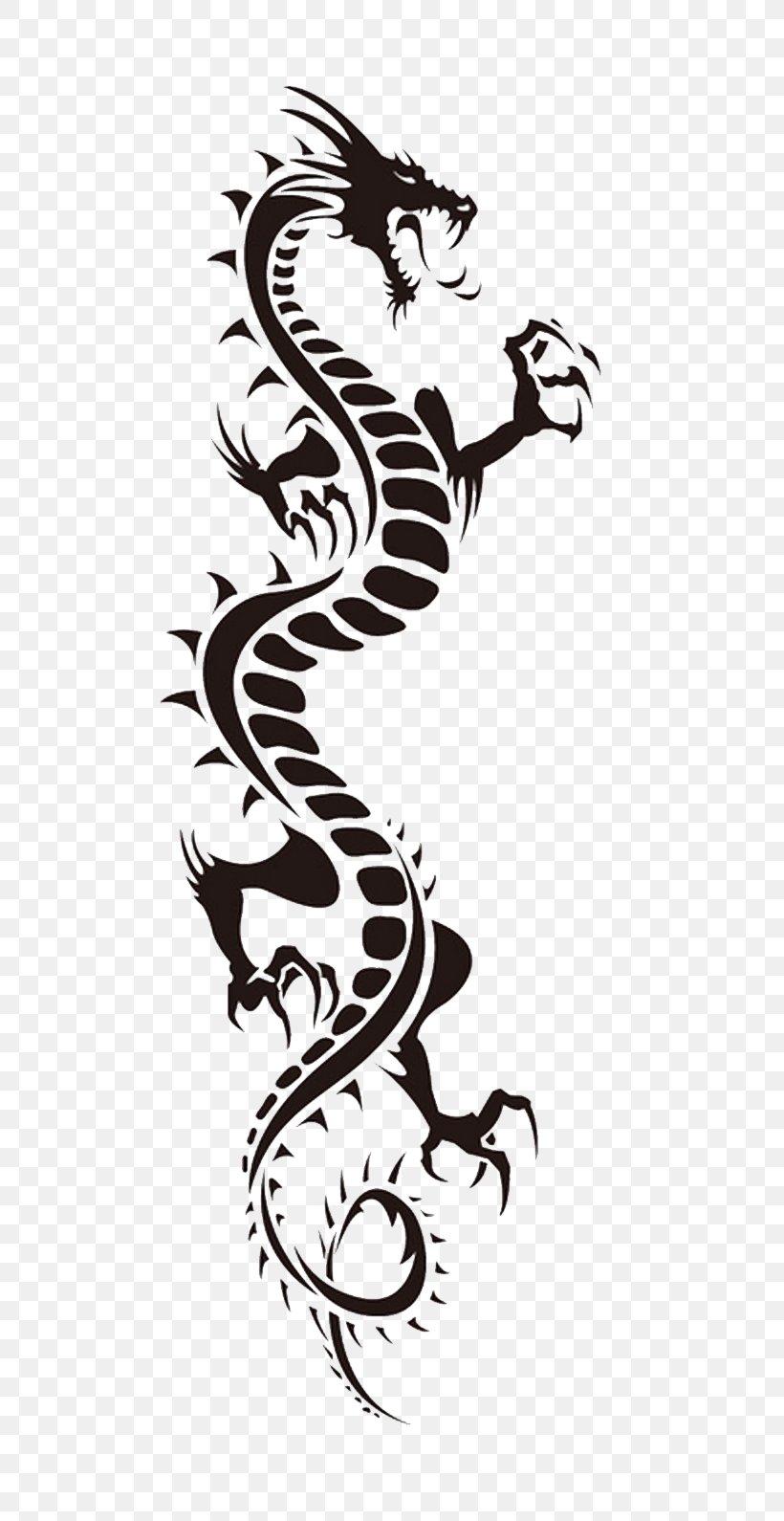 Japanese Dragon Royalty-free Clip Art, PNG, 619x1590px, Dragon, Art, Black And White, Can Stock Photo, Chinese Dragon Download Free