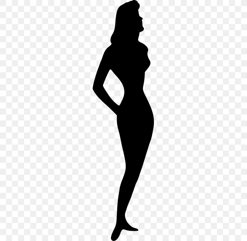 Silhouette Woman Clip Art, PNG, 205x800px, Silhouette, Arm, Art, Black, Black And White Download Free