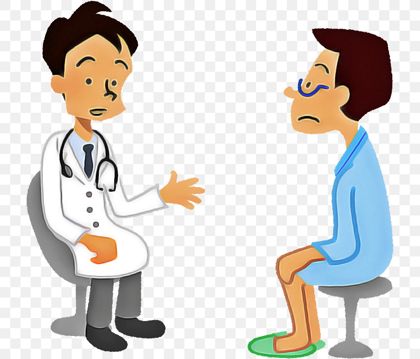 Cartoon Conversation Sharing Gesture Physician, PNG, 716x700px, Cartoon, Conversation, Gesture, Job, Pediatrics Download Free