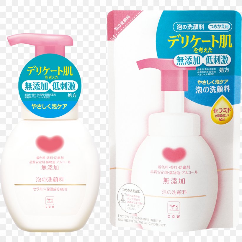 Cattle Cleanser Cow Brand Soap Kyoshinsha Foam 洗脸, PNG, 1000x1000px, Cattle, Brand, Cleanser, Cream, Foam Download Free