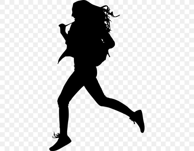Silhouette Physical Fitness Woman Female, PNG, 403x640px, Silhouette, Art, Black, Black And White, Child Download Free