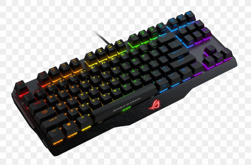 Computer Keyboard Republic Of Gamers Gaming Keypad Backlight Numeric Keypads, PNG, 1722x1138px, Computer Keyboard, Backlight, Cherry, Computer Component, Gaming Keypad Download Free