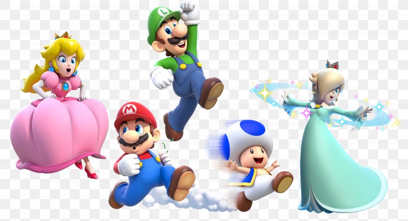 Super Mario 3D World Wii U New Super Mario Bros Mario Bros., PNG, 4538x2460px, Super Mario 3d World, Action Figure, Bowser, Cartoon, Fictional Character Download Free