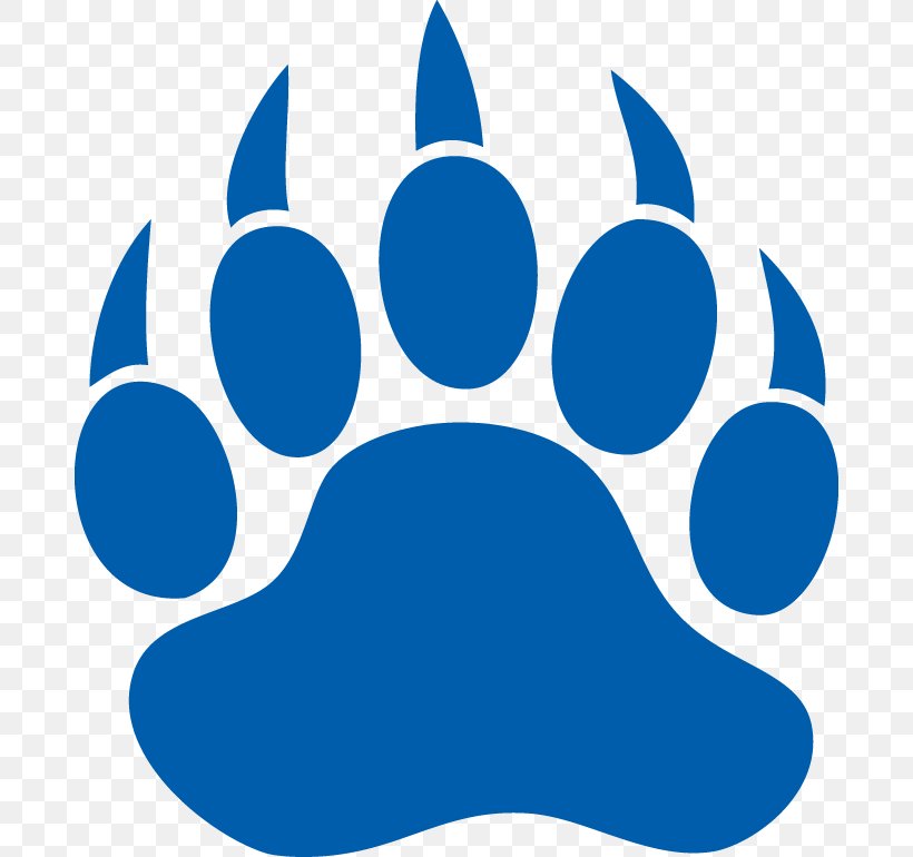 Bear Dog Paw Decal Printing, PNG, 686x770px, Bear, American Black Bear, Animal, Animal Track, Blue Download Free