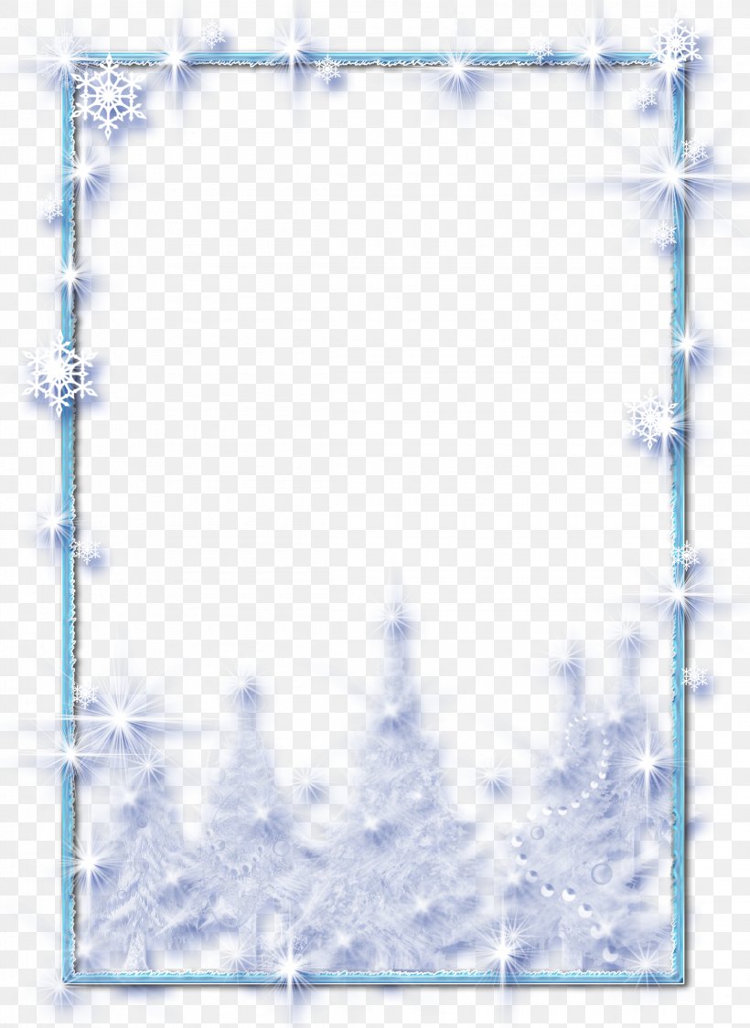 Picture Frames Ice Clip Art, PNG, 2300x3156px, Picture Frames, Area, Blue, Border, Christmas Download Free