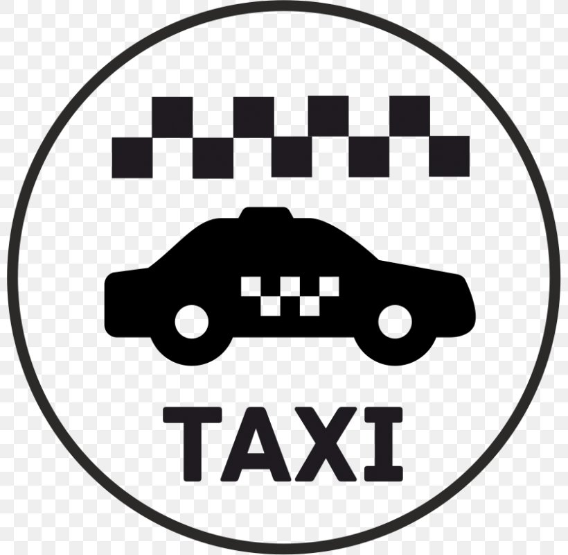 Taxi Vector Graphics Logo Clip Art, PNG, 800x800px, Taxi, Area, Black, Black And White, Brand Download Free