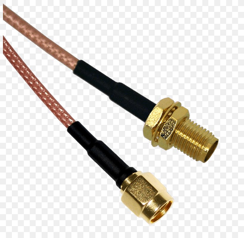 Coaxial Cable Electrical Connector SMA Connector Patch Cable Electrical Cable, PNG, 800x800px, Coaxial Cable, Adapter, Aerials, Cable, Electrical Cable Download Free