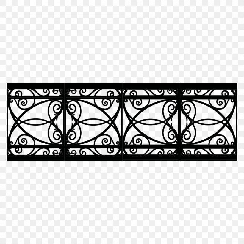 Deck Railing, PNG, 1000x1000px, Deck Railing, Area, Balcony, Black, Black And White Download Free