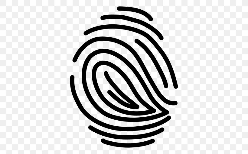 Fingerprint, PNG, 512x512px, Fingerprint, Black And White, Finger, Hand, Monochrome Download Free