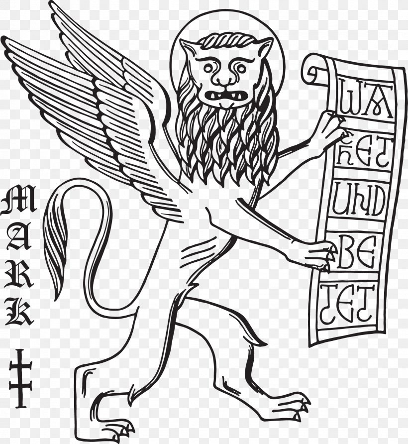 Gospel Of Mark Christian Symbolism Gospel Of Matthew, PNG, 1624x1767px, Watercolor, Cartoon, Flower, Frame, Heart Download Free