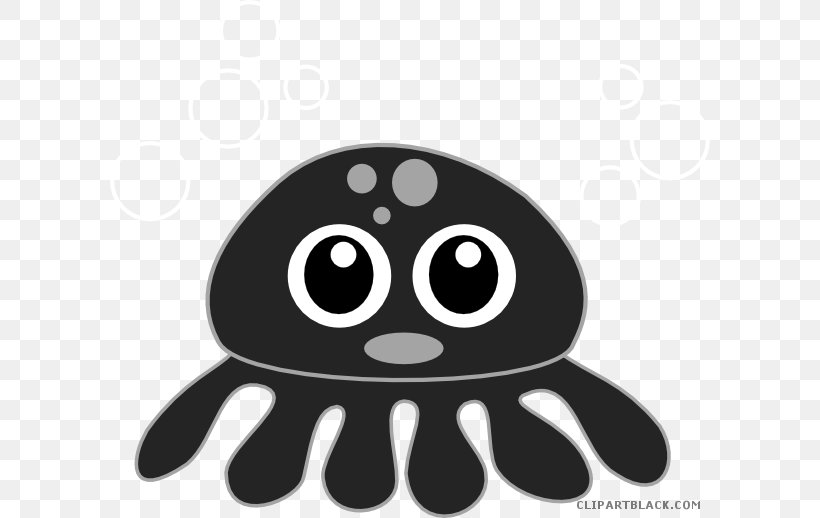 Octopus Clip Art Image Transparency, PNG, 600x518px, Octopus, Black, Black And White, Cartoon, Cuteness Download Free
