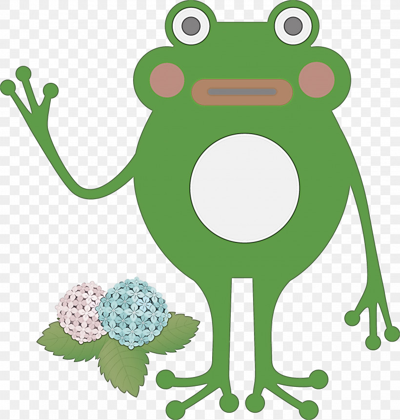 Toad Frogs Tree Frog Cartoon Green, PNG, 2854x3000px, Frog, Animal Figurine, Cartoon, Frogs, Green Download Free