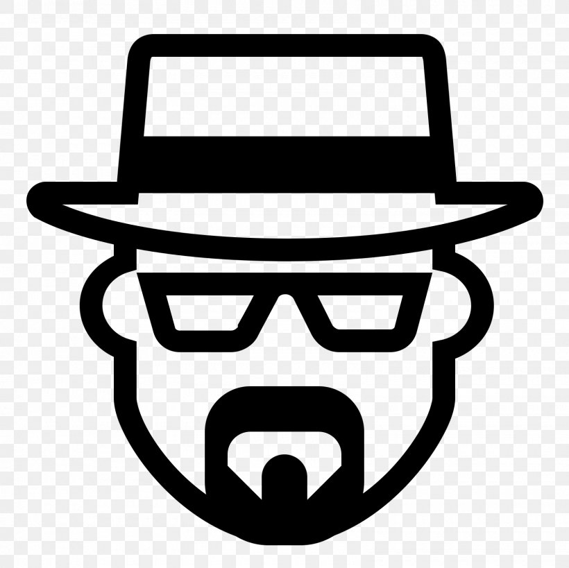 Walter White Black And White, PNG, 1600x1600px, Walter White, Black And White, Breaking Bad, Flat Design, Headgear Download Free