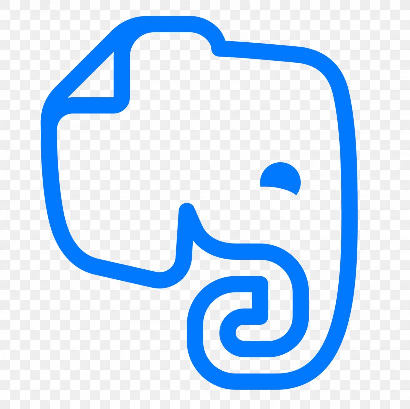 Evernote, PNG, 1600x1600px, Evernote, Android, Area, Blue, Brand Download Free