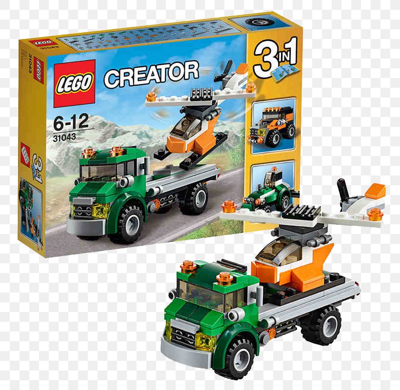 Helicopter Lego Creator Toy Lego City, PNG, 800x800px, Helicopter, Flatbed Truck, Game, Lego, Lego City Download Free