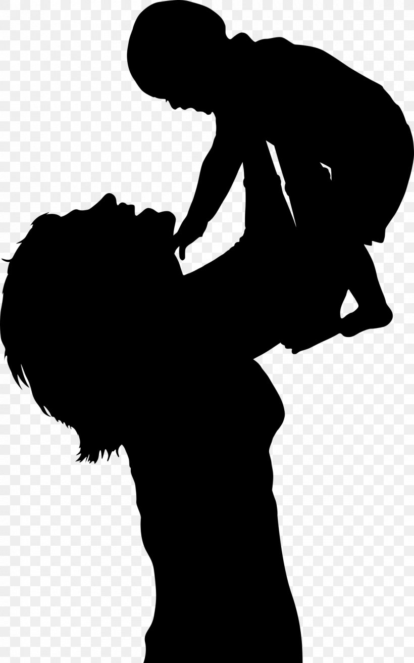 Infant Mother Silhouette Clip Art, PNG, 1200x1920px, Infant, Baby Transport, Black, Black And White, Child Download Free