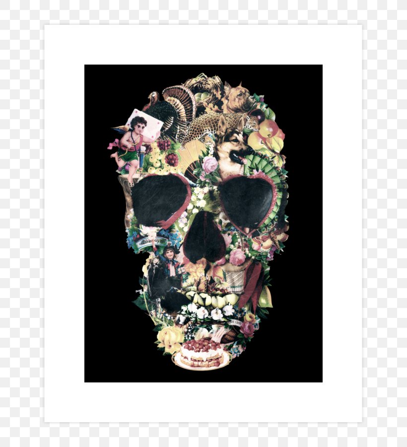 Skull Art Calavera Bone Poster, PNG, 740x900px, Skull, Art, Bone, Calavera, Canvas Download Free