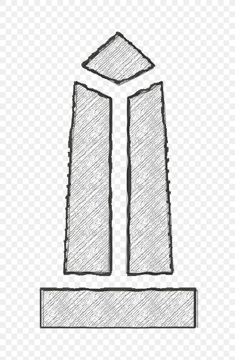 Egypt Icon Obelisk Icon Landmark Icon, PNG, 676x1252px, Egypt Icon, Angle, Drawing, Landmark Icon, Line Download Free