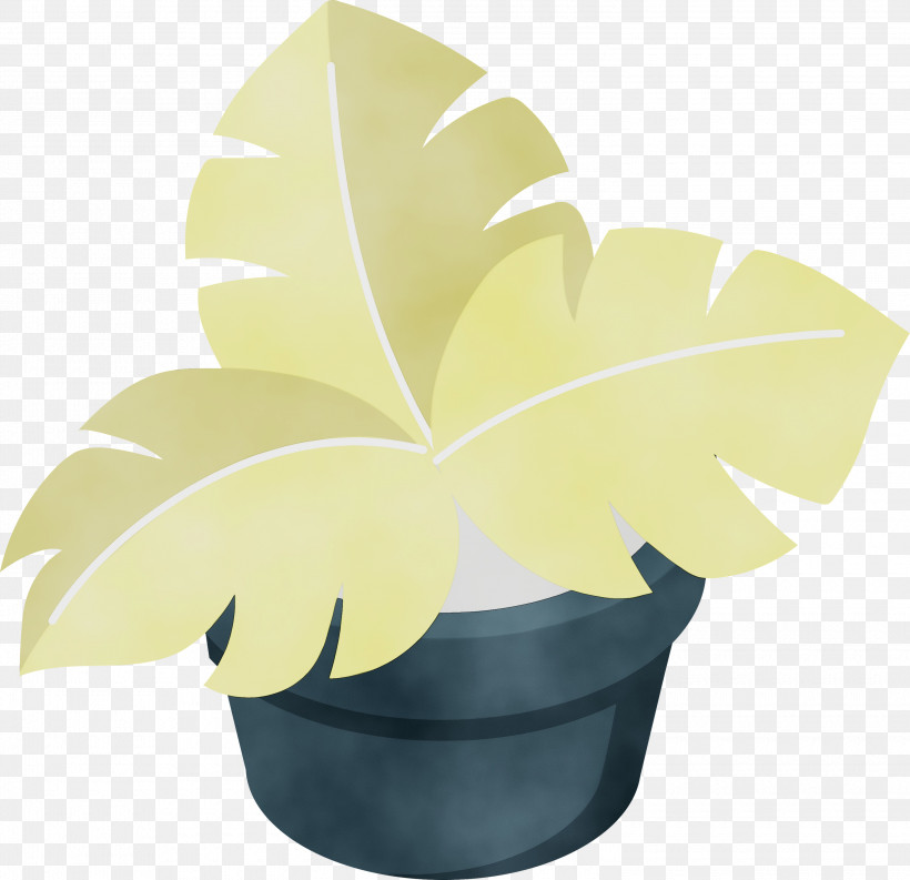 Leaf Yellow Flowerpot Science Biology, PNG, 3000x2902px, Watercolor, Biology, Flowerpot, Leaf, Paint Download Free