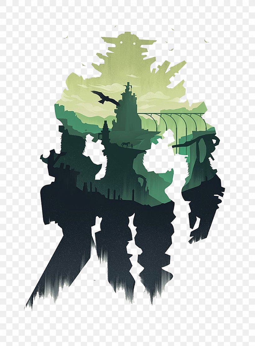 Shadow Of The Colossus Resident Evil 4 PlayStation 2 PlayStation 3 PlayStation 4, PNG, 900x1222px, Shadow Of The Colossus, Art, Geekart, Green, Leaf Download Free