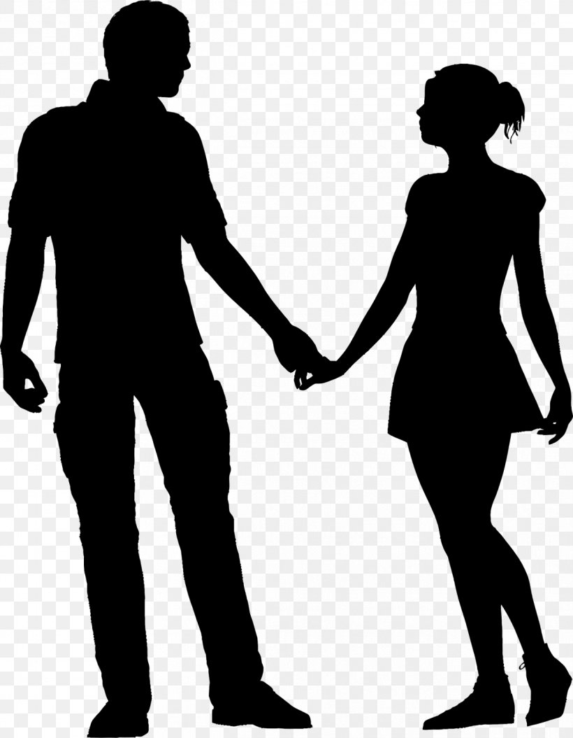 Silhouette Couple Clip Art, PNG, 1243x1600px, Silhouette, Black, Black And White, Communication, Conversation Download Free
