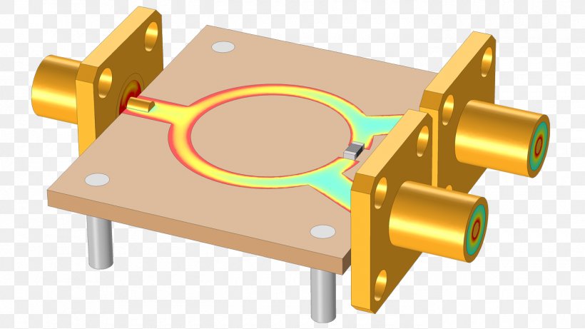 Wilkinson Power Divider Power Dividers And Directional Couplers Microstrip Microwave SMA Connector, PNG, 1400x788px, Wilkinson Power Divider, Aerials, Computer Software, Comsol Multiphysics, Cylinder Download Free