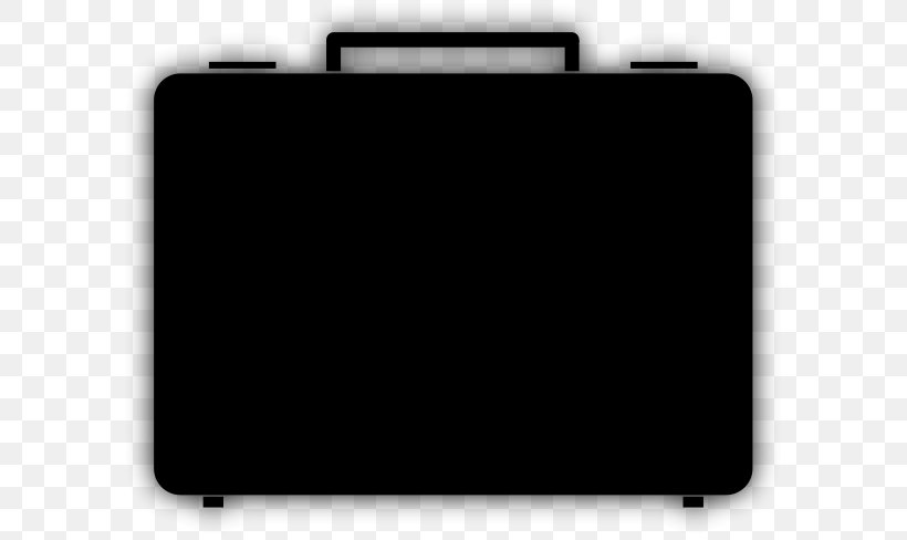 Briefcase Black Rectangle, PNG, 600x488px, Briefcase, Black, Black And White, Electronics, Multimedia Download Free