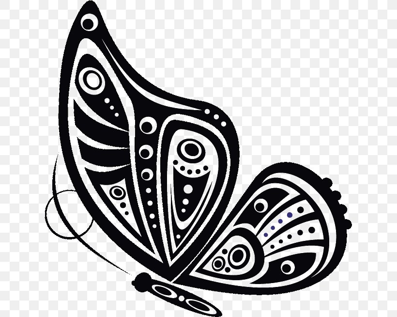 Butterfly Caregiver Dementia Illustration Old Age, PNG, 635x654px, Butterfly, Art, Black And White, Caregiver, Certification Download Free