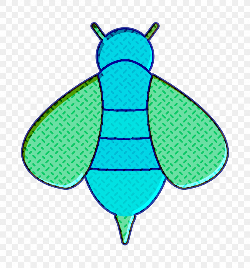 Insects Icon Bee Icon, PNG, 1104x1186px, Insects Icon, Bee Icon, Insect, Membranewinged Insect, Turquoise Download Free