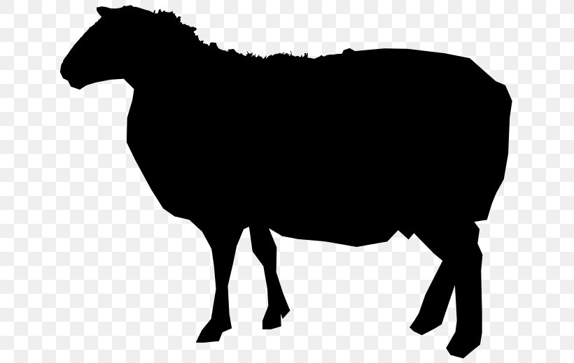 Sheep Cattle Silhouette Royalty-free, PNG, 658x519px, Sheep, Black And White, Black Sheep, Cattle, Cattle Like Mammal Download Free