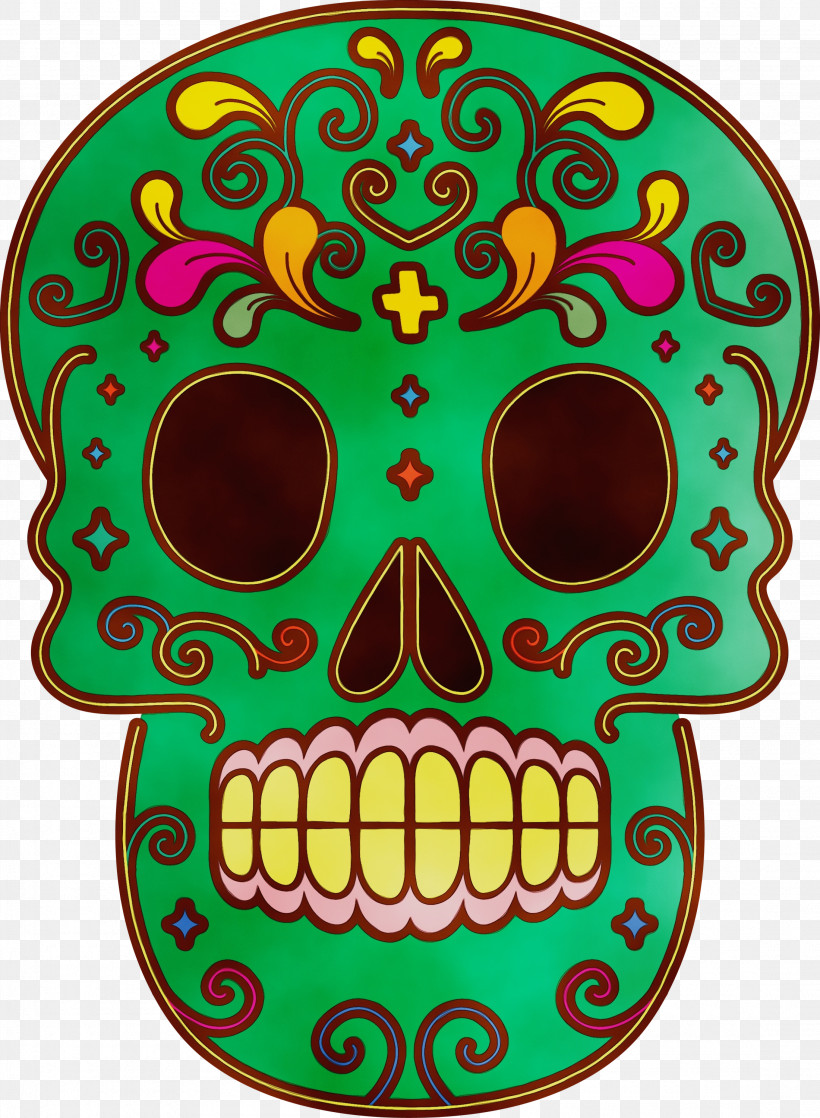 Skull Art, PNG, 2200x3000px, Calavera, D%c3%ada De Muertos, Day Of The Dead, Drawing, Line Art Download Free