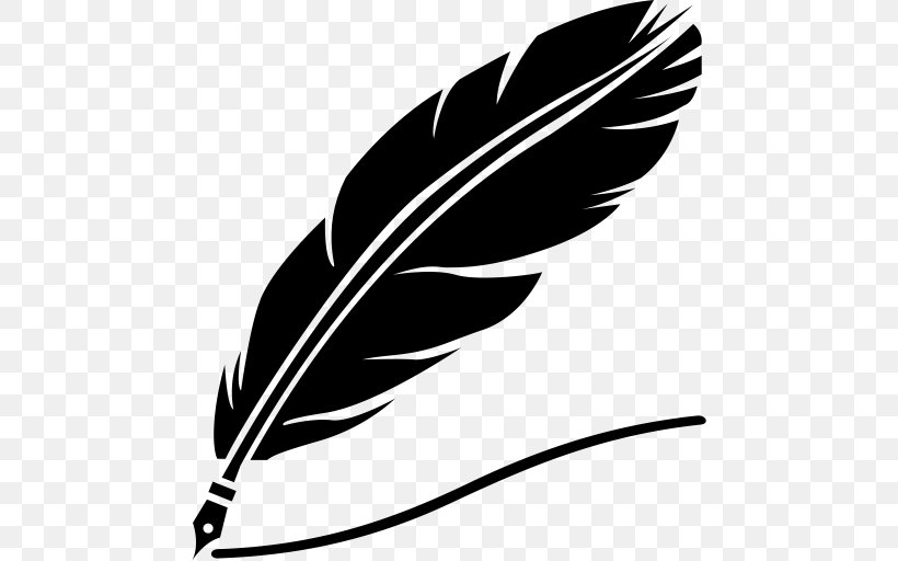 Drawing Of Family, PNG, 512x512px, Quill, Black, Blackandwhite, Drawing, Feather Download Free