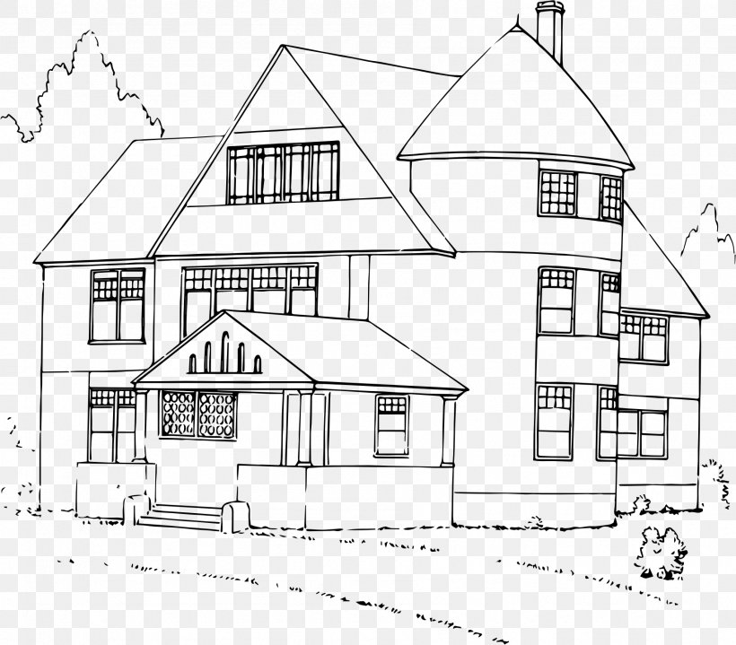 House Drawing Clip Art, PNG, 1796x1575px, House, Architecture, Area, Artwork, Black Download Free