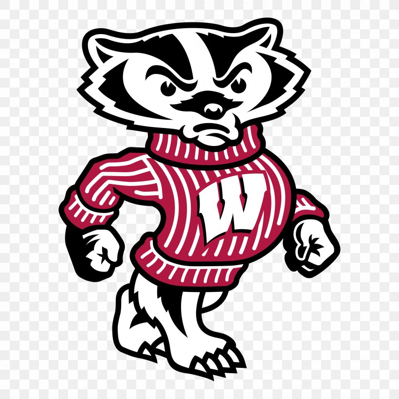 University Of Wisconsin-Madison Wisconsin Badgers Football Wisconsin Badgers Softball Wisconsin Badgers Men's Basketball Bucky Badger, PNG, 2400x2400px, Watercolor, Cartoon, Flower, Frame, Heart Download Free