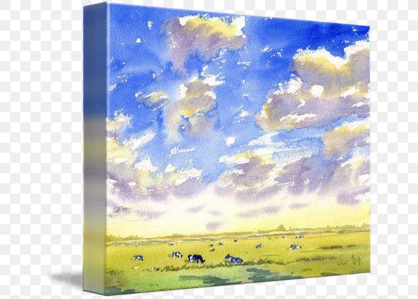 Watercolor Painting Acrylic Paint Prairie, PNG, 650x587px, Painting, Acrylic Paint, Acrylic Resin, Artwork, Cloud Download Free