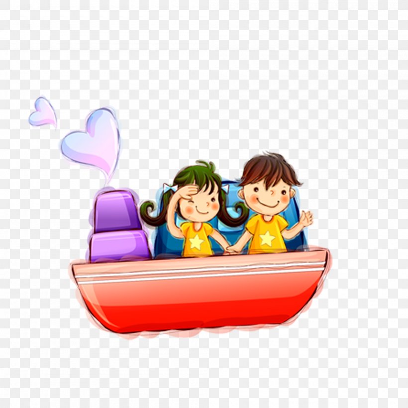 Watercraft Cartoon Child, PNG, 2000x2000px, Watercolor, Cartoon, Flower, Frame, Heart Download Free