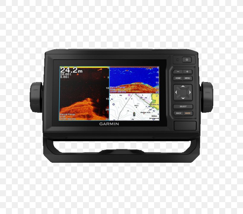 Garmin Ltd. GPS Navigation Systems Chartplotter Echo Sounding Transducer, PNG, 720x720px, Garmin Ltd, Chartplotter, Chirp, Display Device, Echo Sounding Download Free