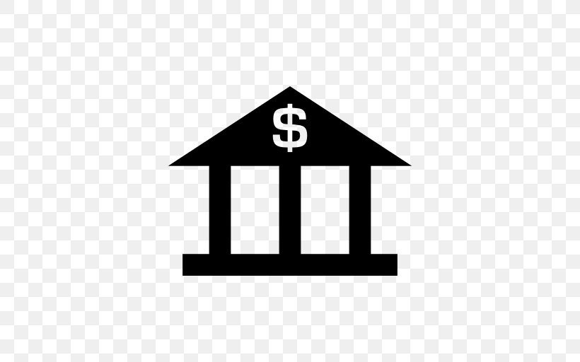 Bank Currency Symbol Dollar Sign, PNG, 512x512px, Bank, Area, Black And White, Brand, Currency Download Free
