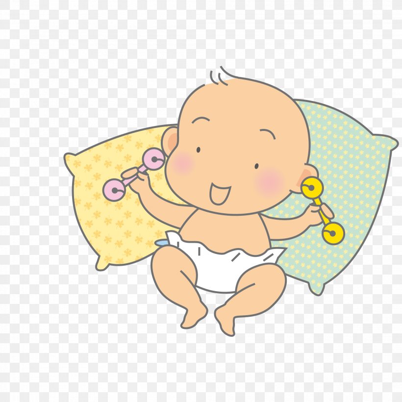 Diaper Child Infant Cartoon, PNG, 2107x2107px, Watercolor, Cartoon, Flower, Frame, Heart Download Free