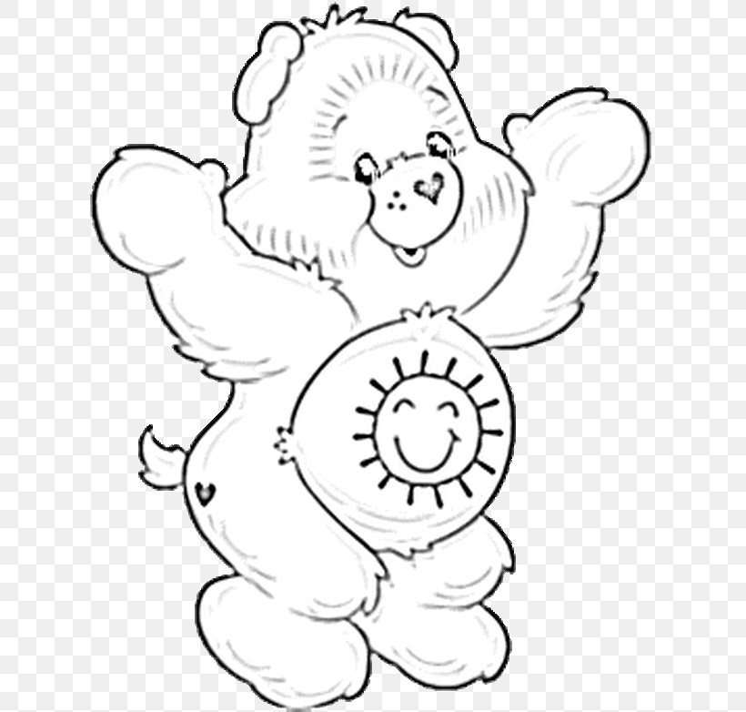 Funshine Bear Giant Panda Care Bears Coloring Book, PNG, 640x782px, Watercolor, Cartoon, Flower, Frame, Heart Download Free